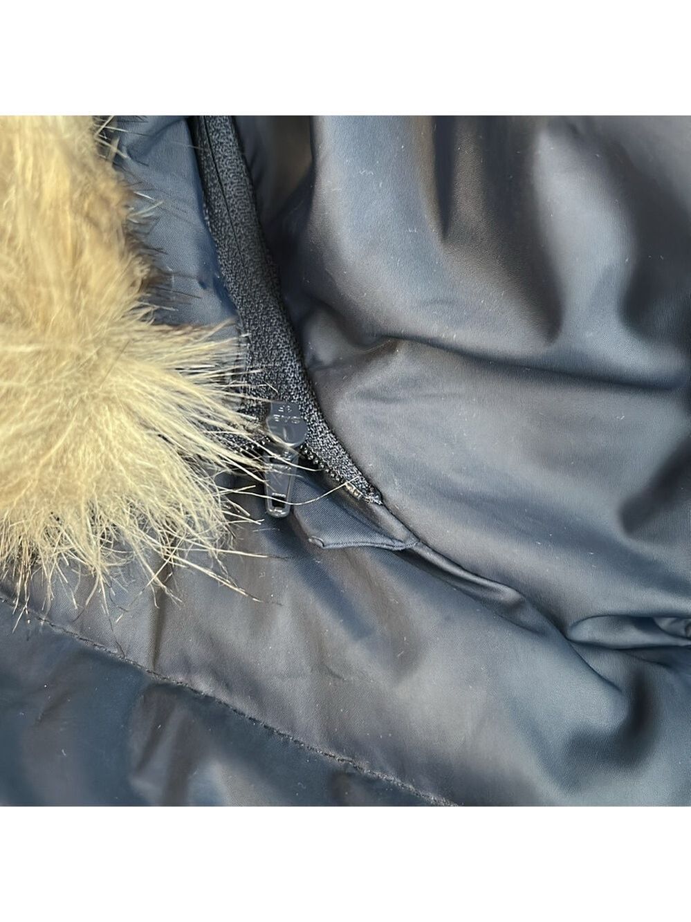 Anne Klein Winter Down Filled Classic Minimalist Puffer Jacket Coat Medium - Picture 10 of 15
